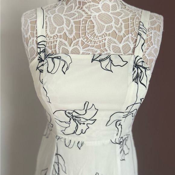 HALOGEN Katrina Floral Summer Dress with Slit Sundress - Picture 5 of 8